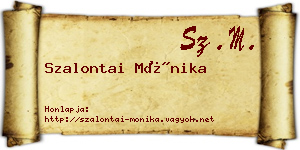 Szalontai Mónika névjegykártya